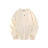 Светло-бежевый (Чернильный цветочный Тень Правый рукав Этикетка_Чернильный цветочный Тень Левая сторона Плечо Этикетка)