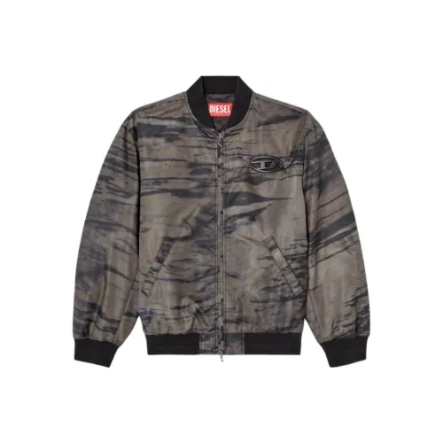 DIESEL Мужские черные куртки