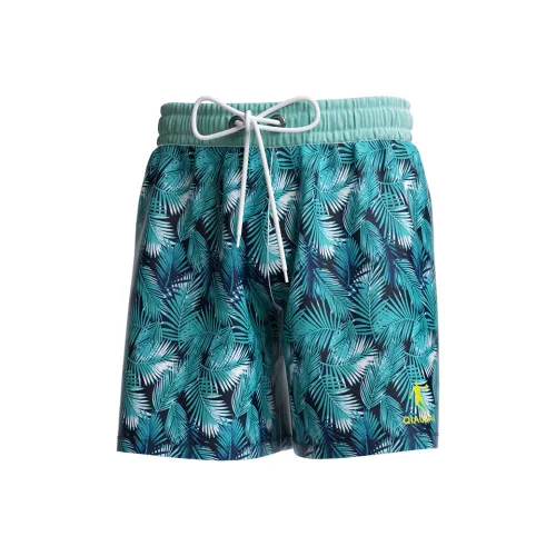 QIAODAN Розовые Зеленые Мужские Плавательные Шорты