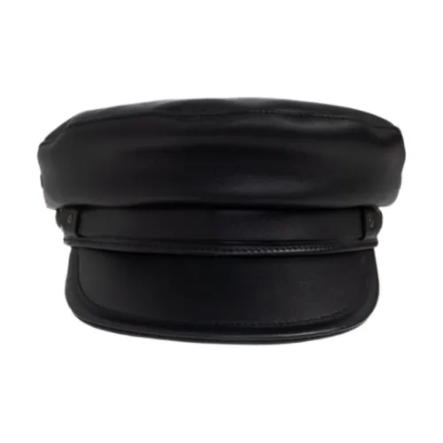 DSQUARED 2 Lambskin Baseball Caps Men's Black
