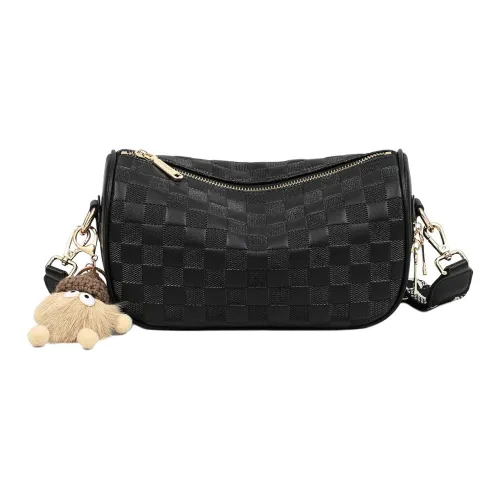 PT'SON Сумка через плечо из коровьей кожи сумка на плечо обычная женская черная белая