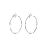 Серьги с застежкой в виде ленты Мебиуса, 5,5 см [Регулируемые, Легкие и Удобные]