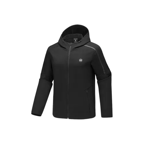 Skechers Угольный черный/0018 Мужские куртки