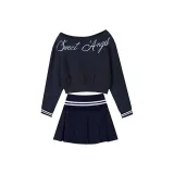 Темно-синий комплект из двух частей