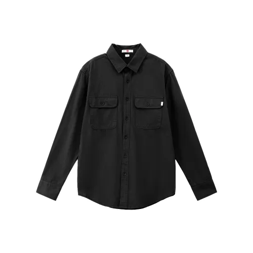 Lee Cooper Модная Осенне-Зимняя Длинный Рукав Карман Длинный Рубашка Мужская