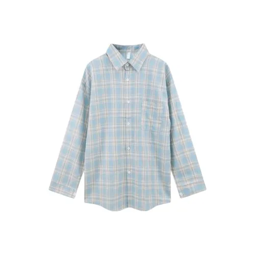 MORii Светло-синие Женские Рубашки