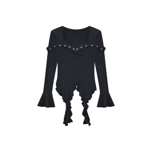 UYH Черные Женские T-рубашки