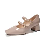 Телесный [Высота каблука 6,5 см]