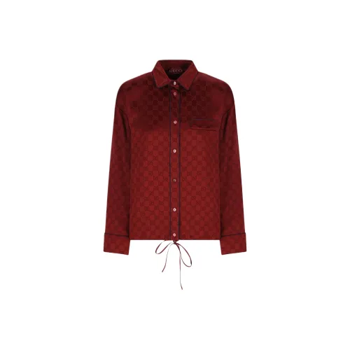 Gucci Red Мужские Рубашки