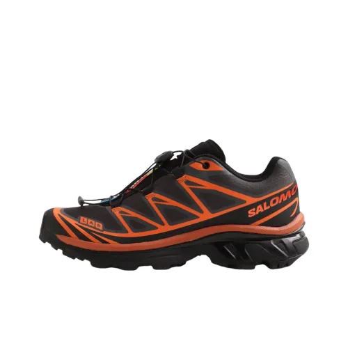 SALOMON XT 6 Беговые кроссовки Унисекс Черный Оранжевый