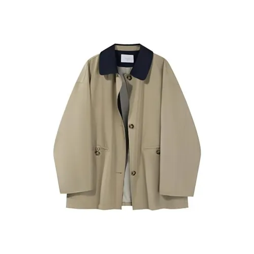 GEZITAI Хаки Женская тренч-куртка