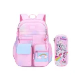 Градиент Розовый Рюкзак + Чехол для карандашей