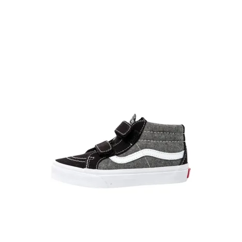 VANS SK8 MID Топ Детский Скейтбординг Серый Черный Детский