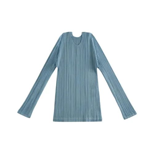 PLEATS PLEASE ISSEY MIYAKE SS25 Рубашка Женская Синяя