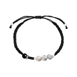 [Маленькие звезды-близнецы] Белый бирюзовый браслет-шнурок