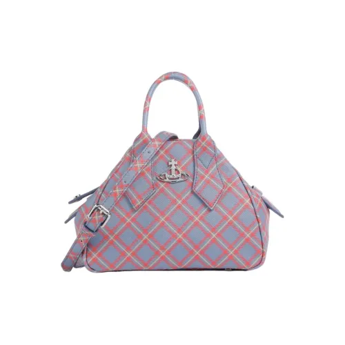 Vivienne Westwood Сумка из синтетической кожи маленькая женская синяя и оранжевая