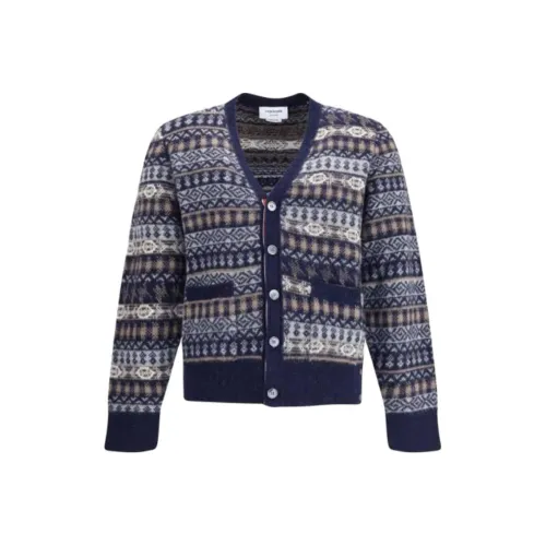 THOM BROWNE Синий Мужской Трикотаж