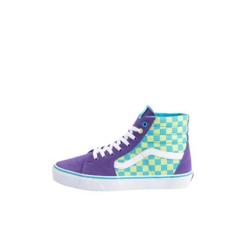 VANS SK8 HI Высокий Топ Детские Скейтбординги Фиолетовый Синий Желтый Детский