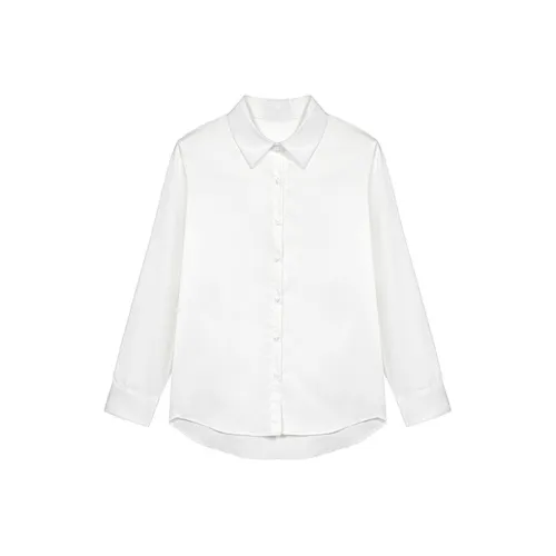 SNZX Белый Универсальный Рубашка Женские Рубашки