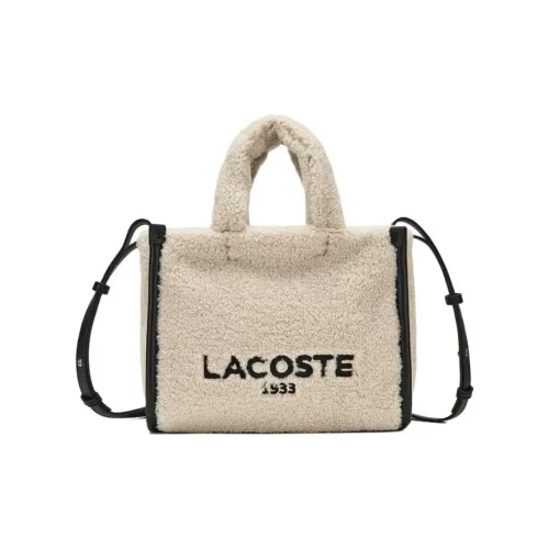 LACOSTE Буква Одно Плечо Сумка Женская Milky Белый и Черный