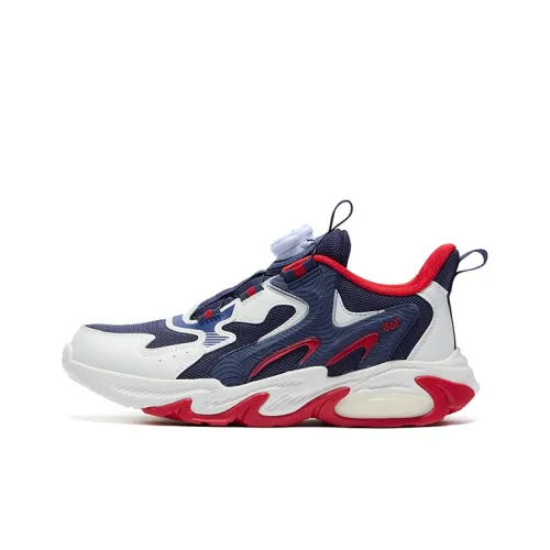 361°KIDS Дышащий Легкий Амортизация KIDS Lifestyle Shoes Свет Прусский синий Перьевой белый Virtual Красный Подростки