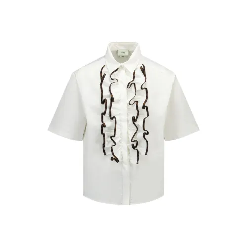 FENDI Белый Kids Повседневные Рубашки