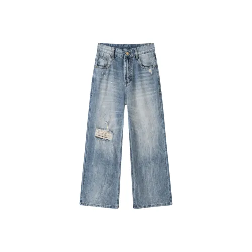 UYH Blue Women's Jeans UYH Синий Женские Джинсы