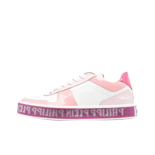 PHILIPP PLEIN Notorious Low Скейтборд Кроссовки Женские Розовые