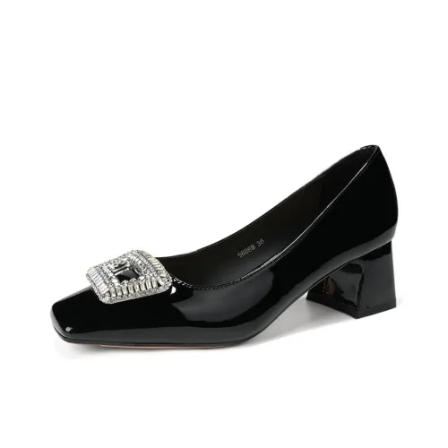 QITUMAUL Грубый каблук Высокие каблуки Женские