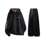 Комплект (черный топ+черные брюки)