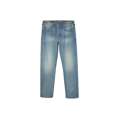 JACK JONES E39 Medium Blue Denim Men's Jeans JACK JONES E39 Средний Синий Деним Мужские Джинсы