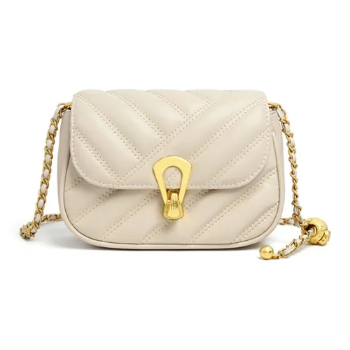 LOLLiPOPS Корова Спилок Одно Плечо Портативный Ромб Узор Цепочка Сумка через Плечо Средняя Женская Многоцветная