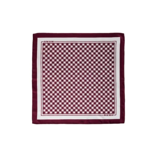 MIU MIU Шелковые шарфы Женские Красный