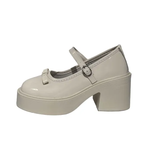 Wuji Грубый каблук Мэри Джейн Женские туфли