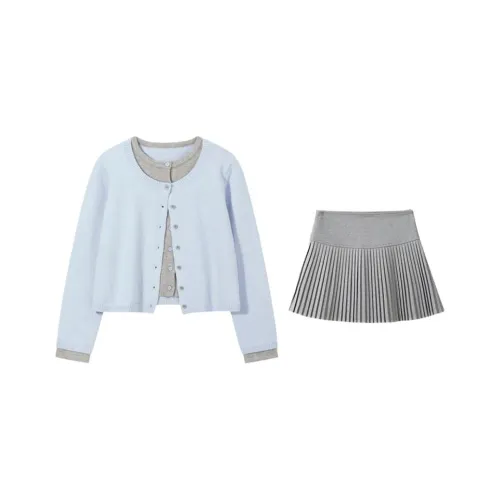 COHX Синий Женские Комплекты с Юбкой