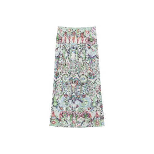 PLEATS PLEASE ISSEY MIYAKE Повседневный Длинный Юбка Женская Белая