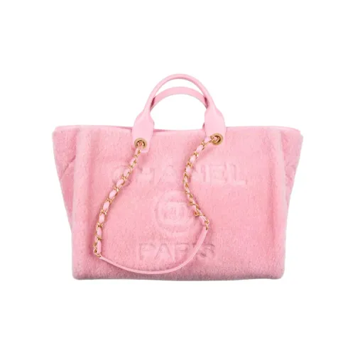 CHANEL 22A Early Autumn Плюшевый Тоут Сумка Сумка для покупок Сумка Женская Розовая