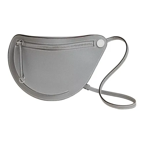 HERMES Petite Course Epsom Телячья кожа Сумка Сумка через плечо Женская Серый