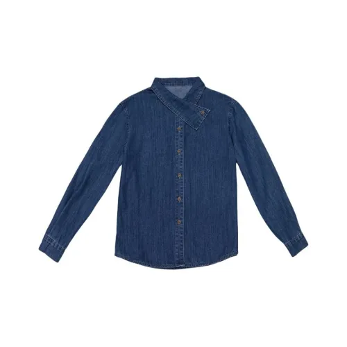 JOSR Темно-синие женские рубашки