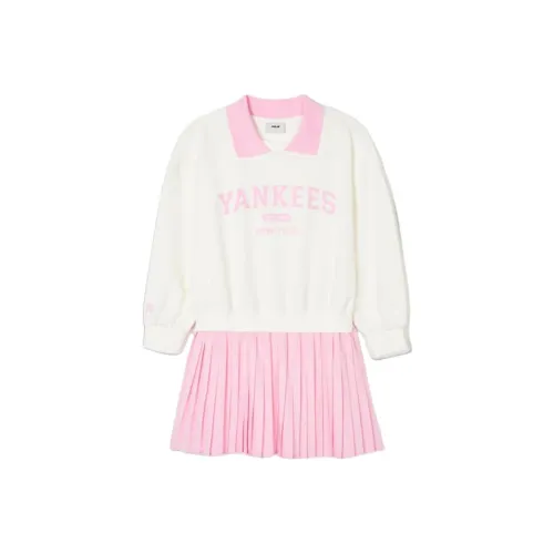 Mlb Base Logo Детское платье New York Yankees Розовое Детское
