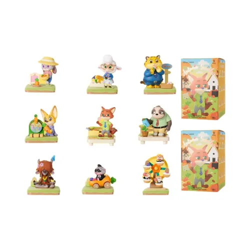 Disney Осенний Estate Зверополис Лиса Слепые коробки Один Mystery Коробка Целая коробка 8 шт