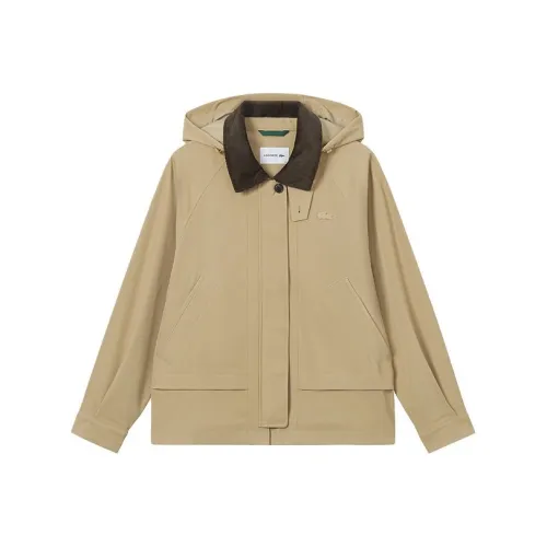 LACOSTE 02S/Молочный Кофейный Женская Куртка