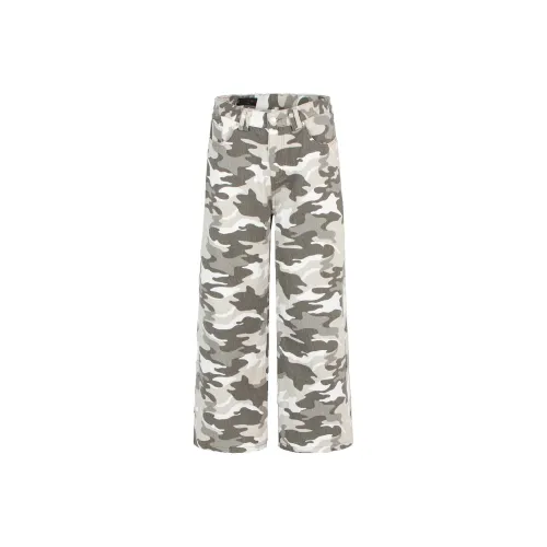 GBXM Серый Белый Камуфляж Унисекс Карго Брюки
