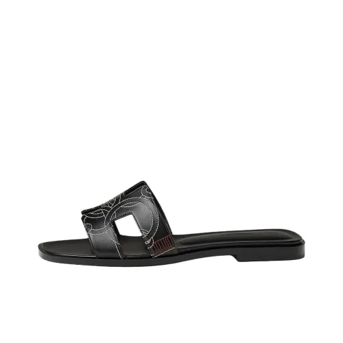 HERMES Oran Слипоны Женские Черный