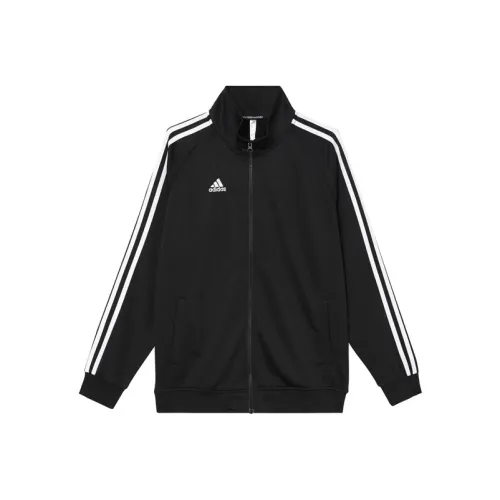Adidas Черный с белыми полосами Унисекс Свитшоты