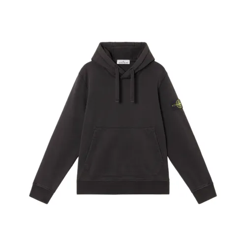 STONE ISLAND Мужские черные свитшоты