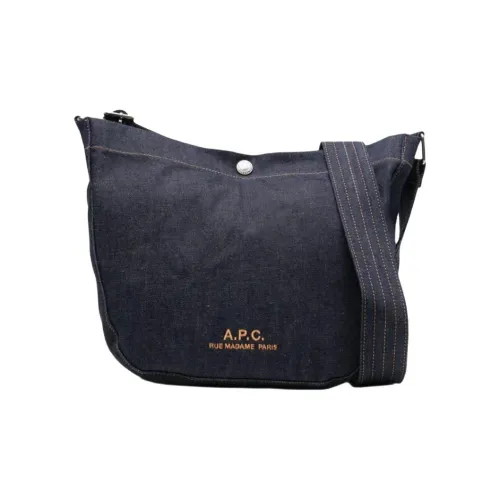 A.P.C Хлопок Crossbody Сумка Сумка через плечо Женская Синяя