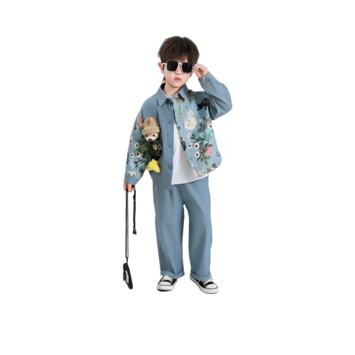 Rindu Повседневная Спортивная Одежда Весенний Осенний 2-Предметный Комплект для Детей