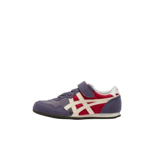 Onitsuka Tiger Serrano Low Топ KIDS Lifestyle Shoes Фиолетовый Красный Детский