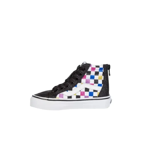 VANS SK8 HI Высокий Топ Детские Скейтбординги Черный Белый Малыш